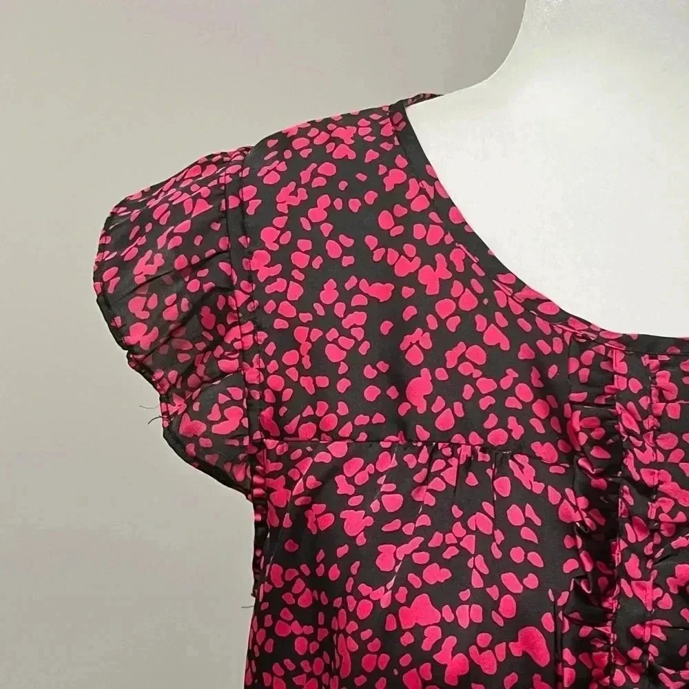 Jacob Sleeveless Ruffled  Pleats Pattern Blouse - Picture 5 of 16